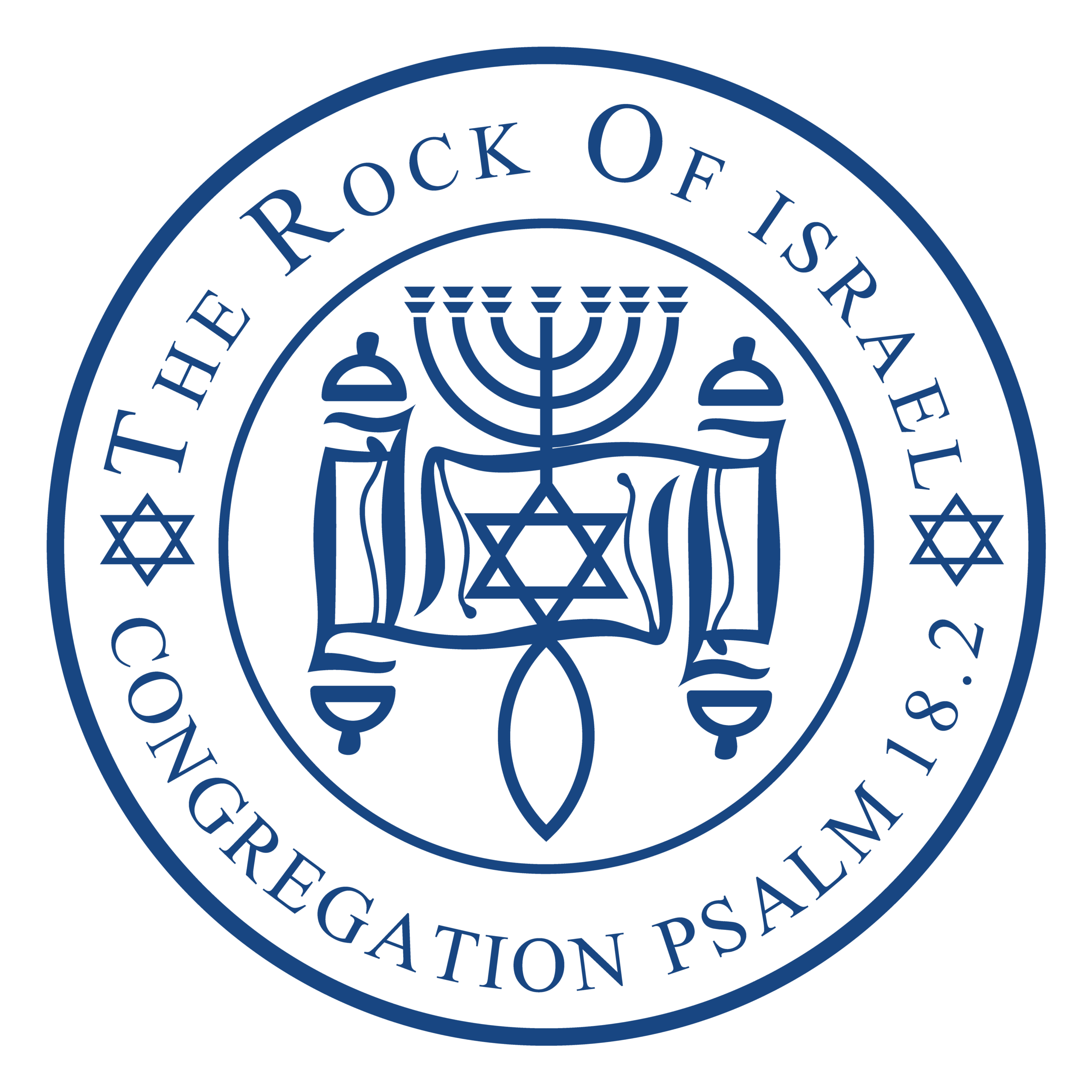 Logo-The-Rock-Of-Israel-Congregation-Hickory-NC-Psalm-118:2-